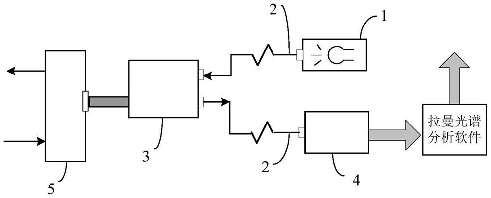 Gas Raman spectrum processing method and processing device