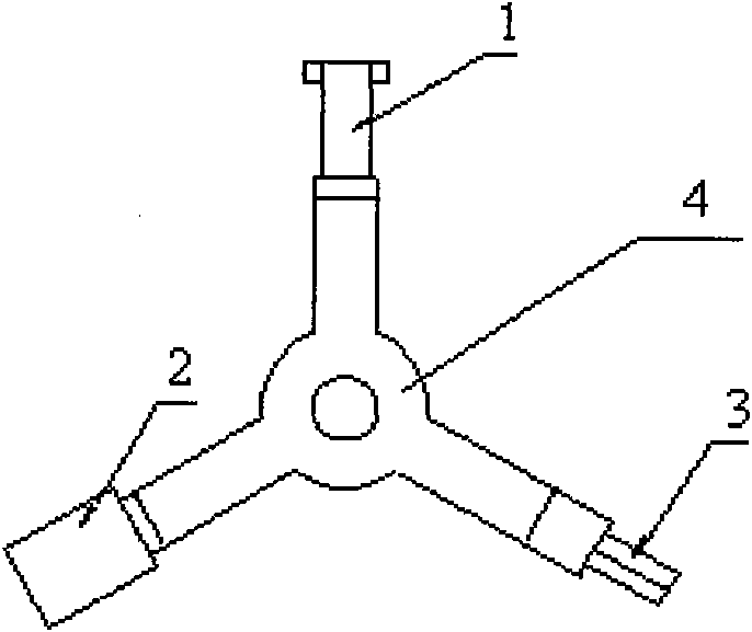 Three-purpose key for air compressor