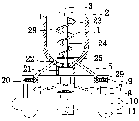 Automatic feeding device for aquatic feed