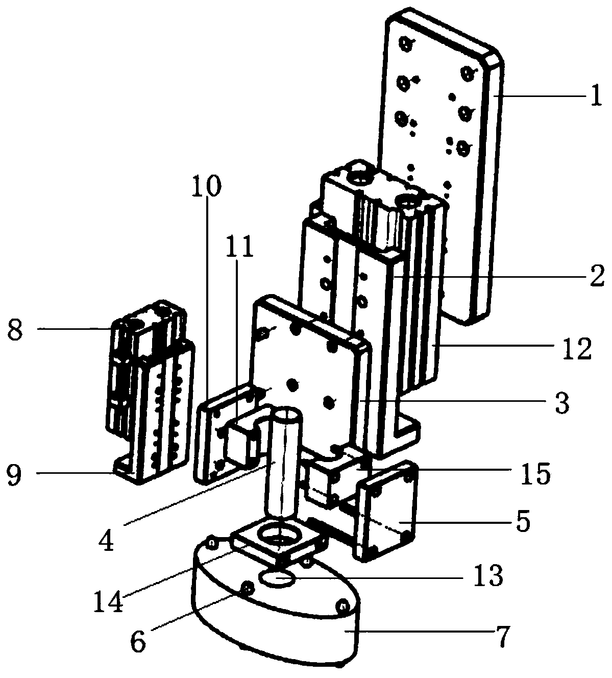 Hole-surface copper integrated thickness measuring device and thickness measuring method for five-terminal measurement of micro resistance