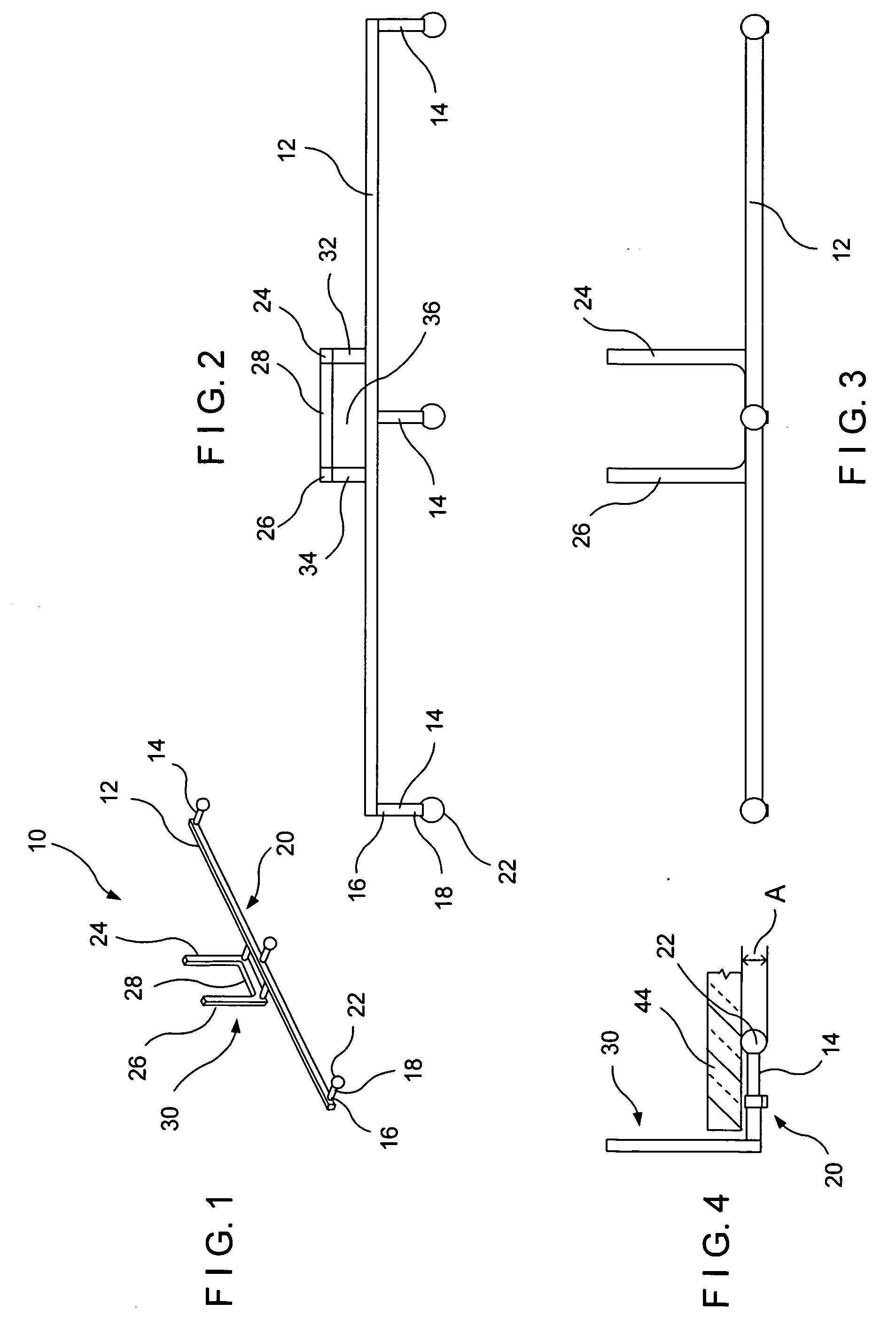 Mounting device for a glazing panel and method of its use