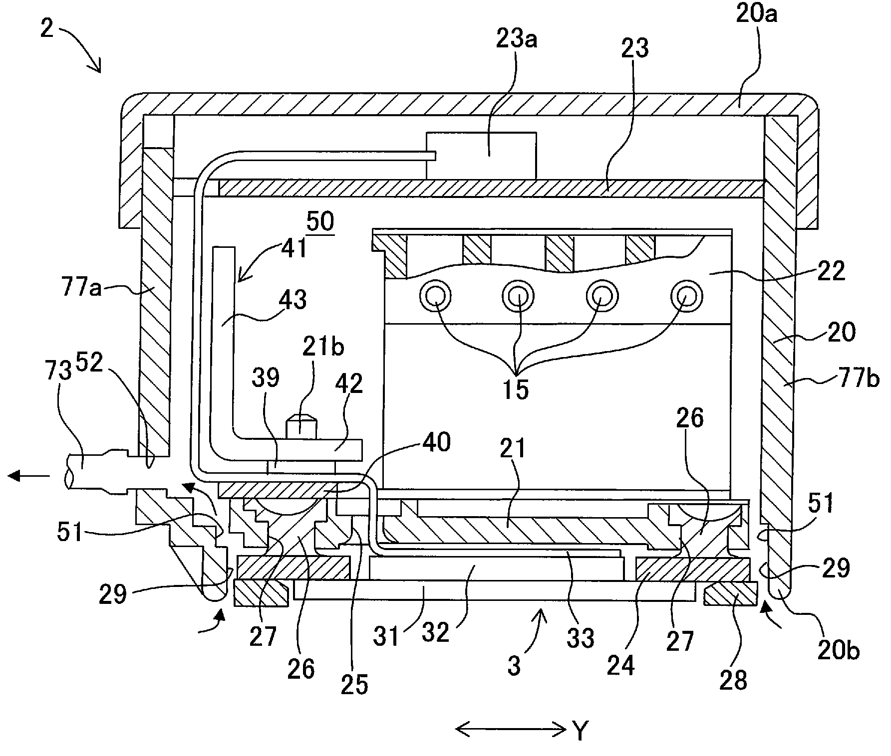 Liquid droplet jetting apparatus