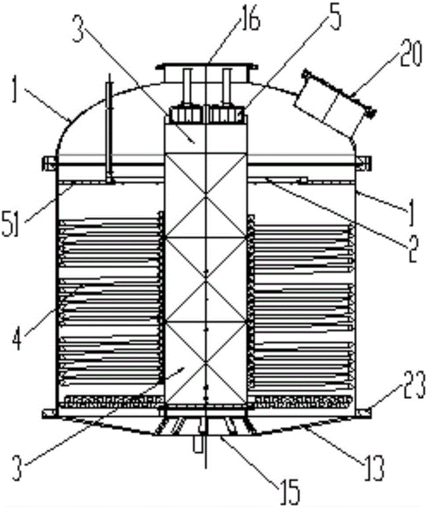 Annular spray evaporation device