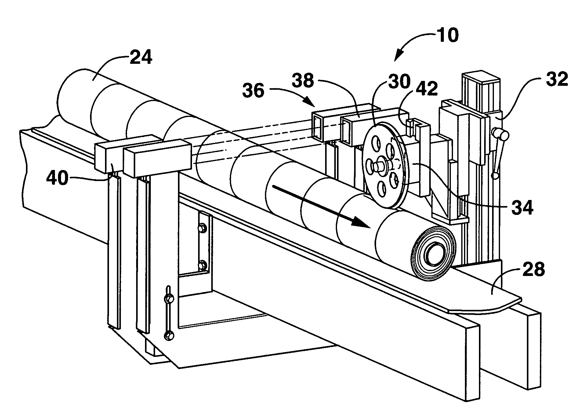 Variable position constant force packaging system and process for using same