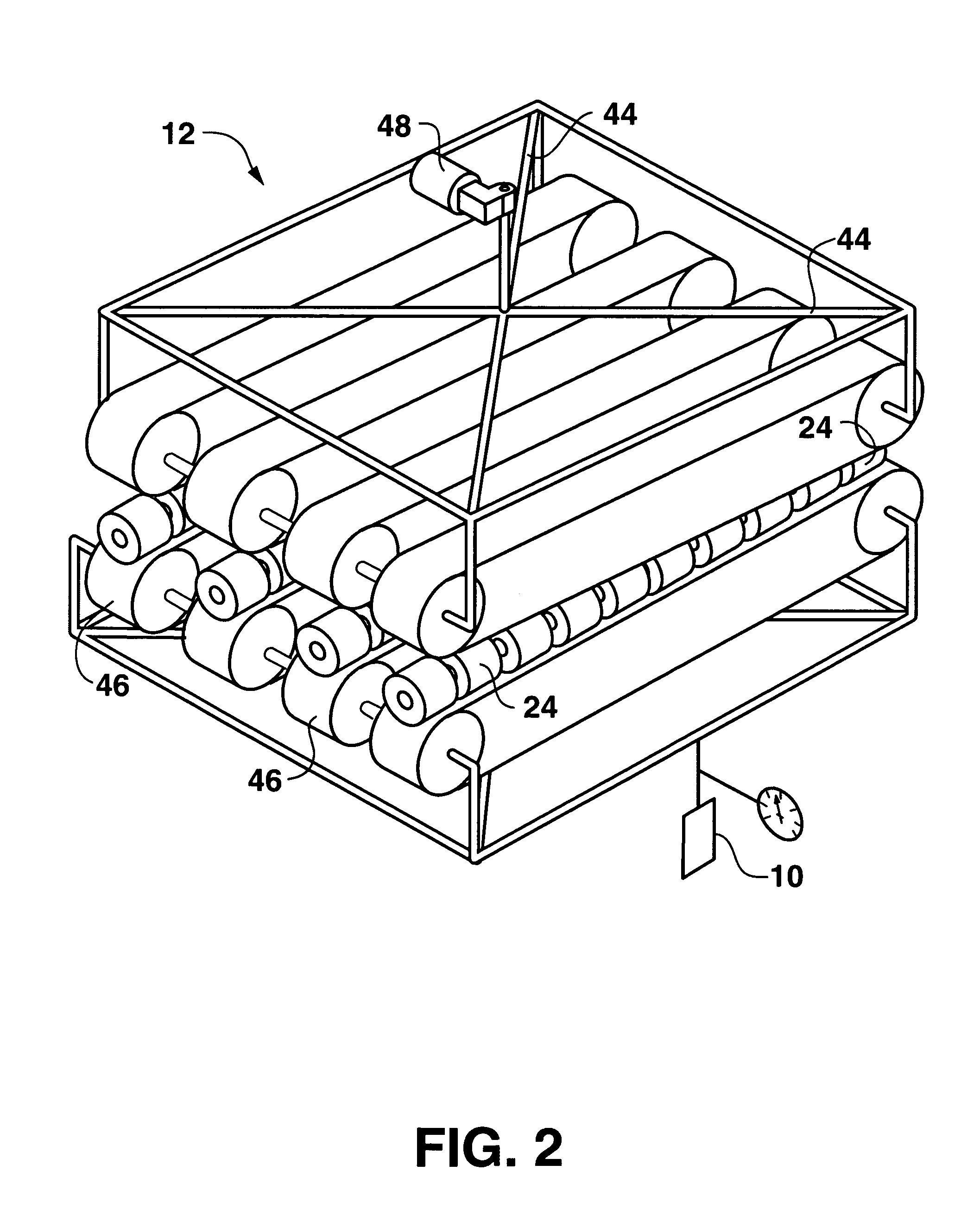 Variable position constant force packaging system and process for using same