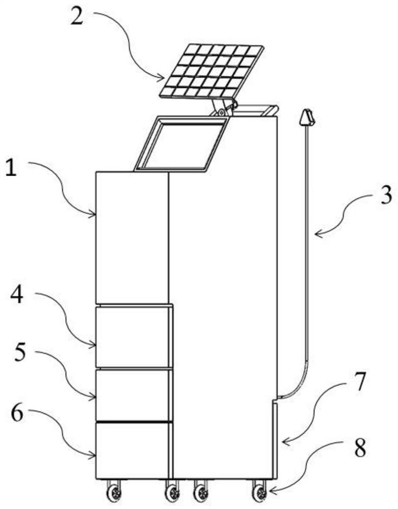 Centralized recovery processing device for waste masks