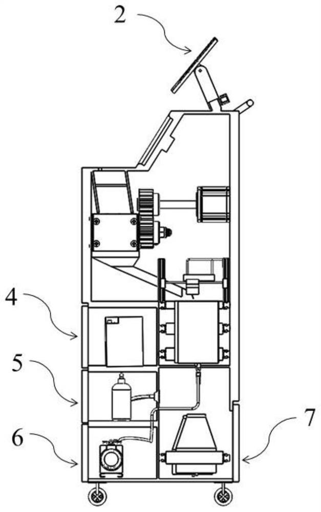 Centralized recovery processing device for waste masks