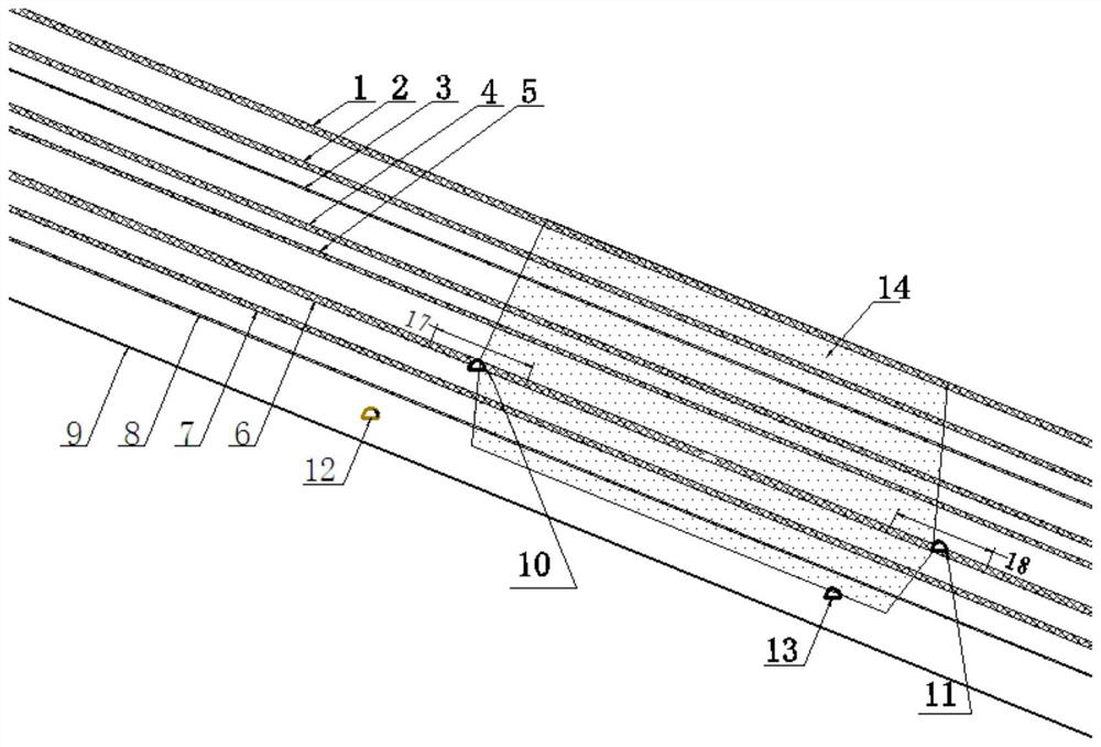 Centralized gas control method for coal measures in closed distance seam group