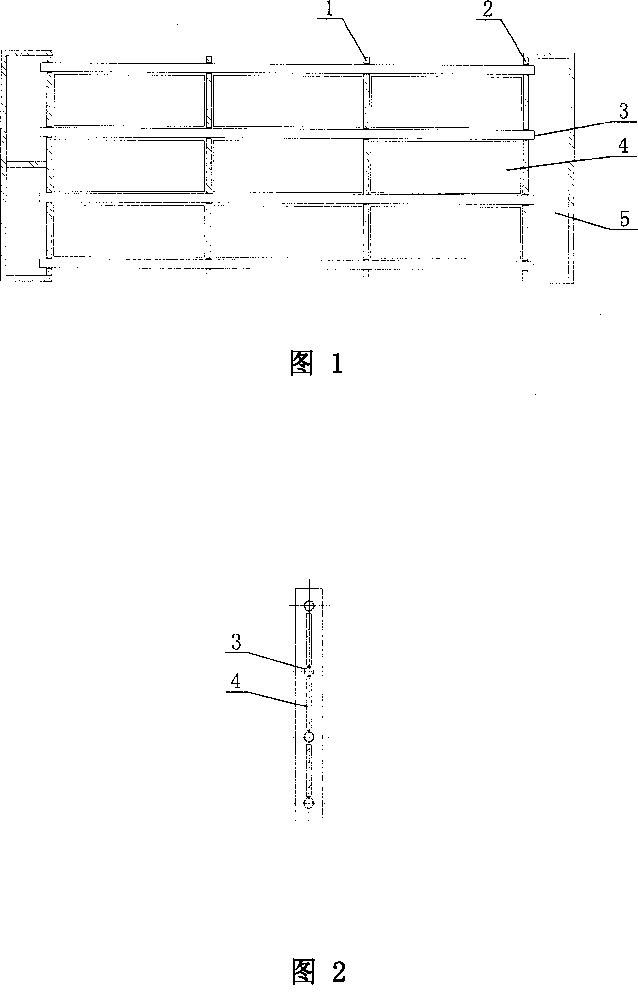 Surface evaporation air cooler heat transfer pipe bundle having membrane expanding plate