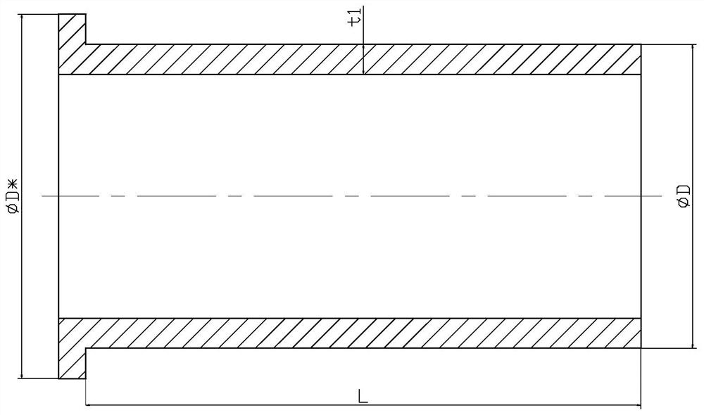 A kind of internal spinning forming method of cylinder with inner ring reinforcing rib