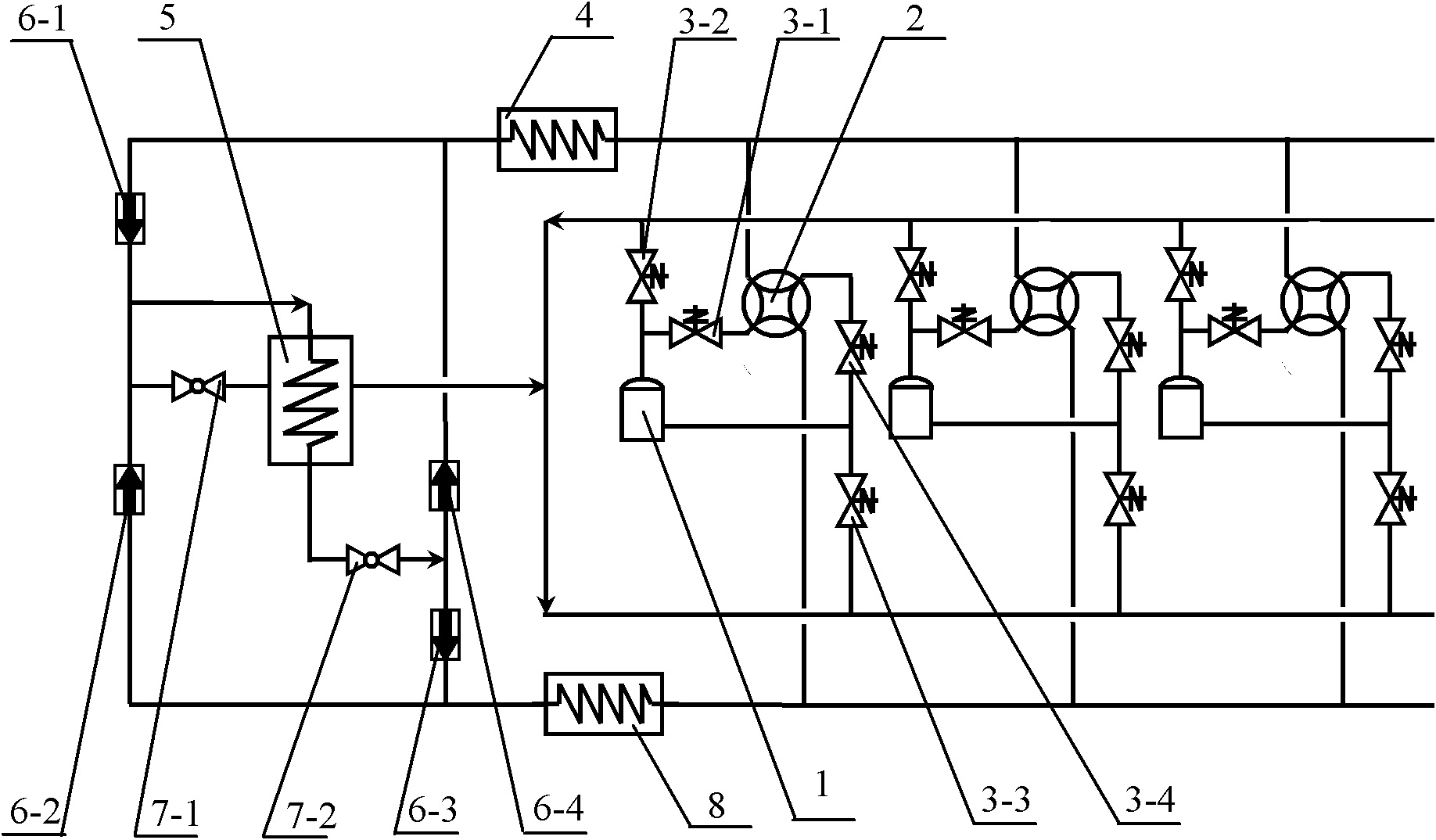 Two-stage compression heat pump system