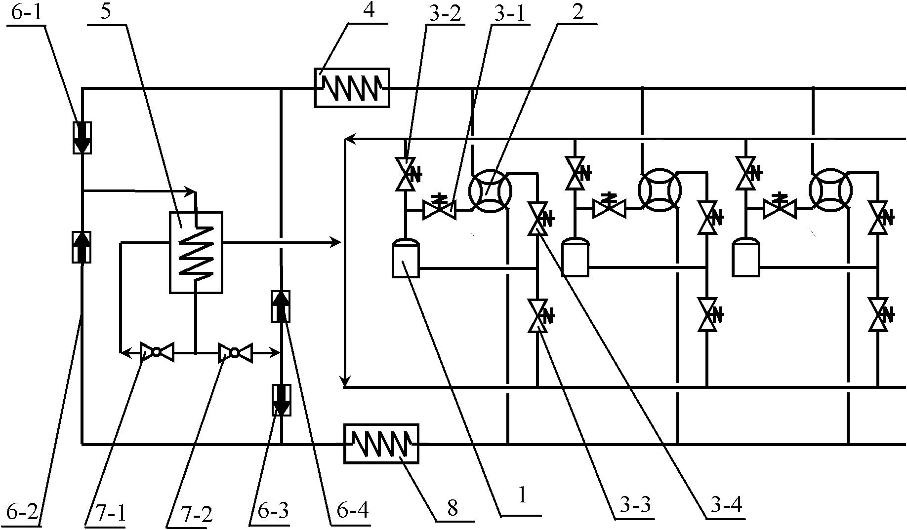 Two-stage compression heat pump system