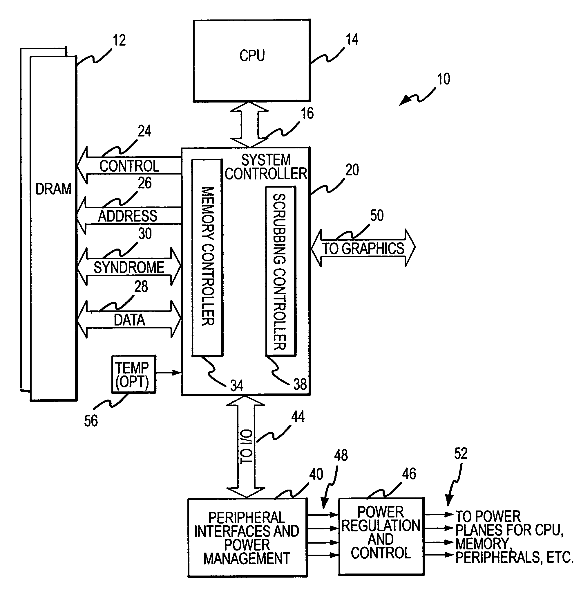 Method and system for dynamically operating memory in a power-saving error correcting mode