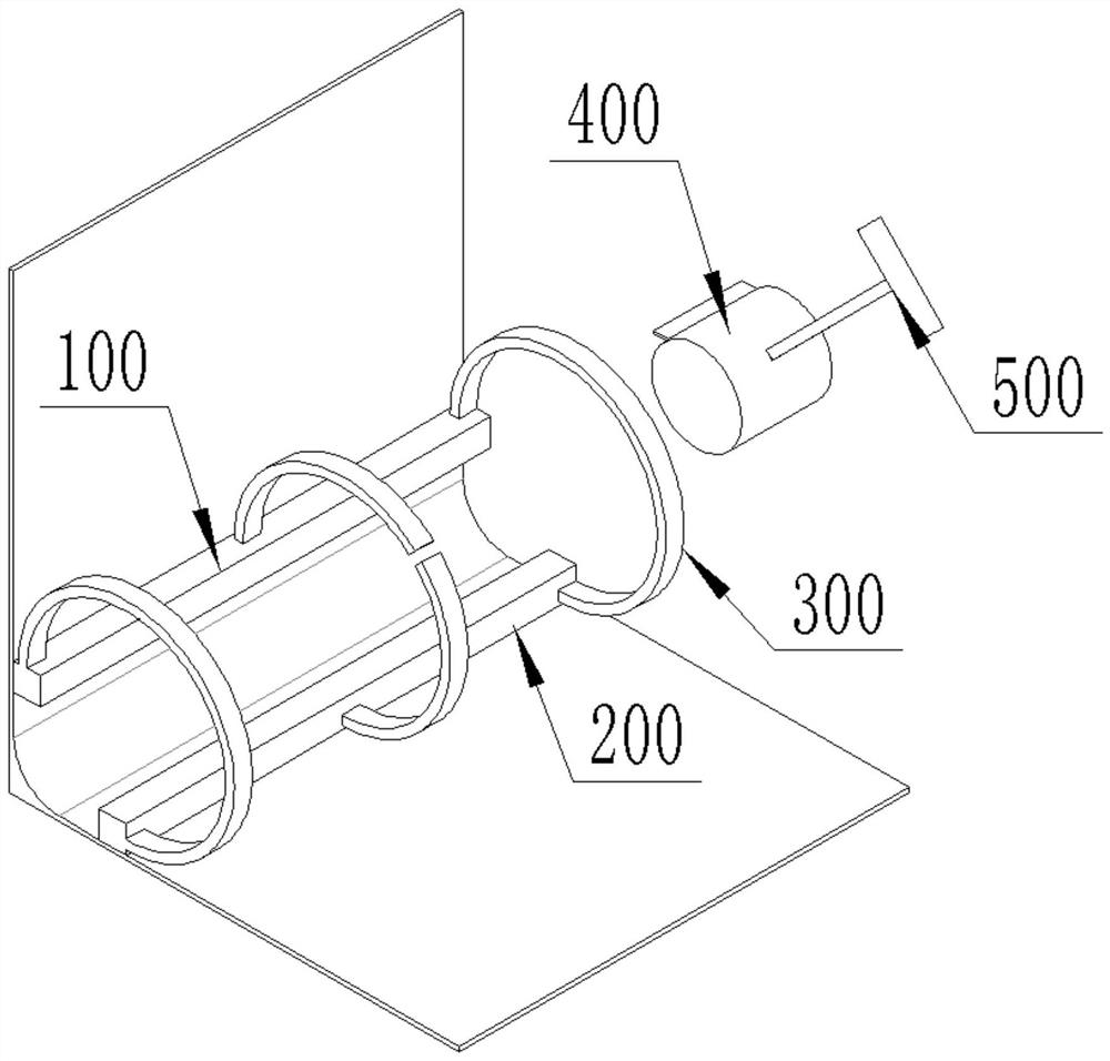 Plastering device for waterproof platform