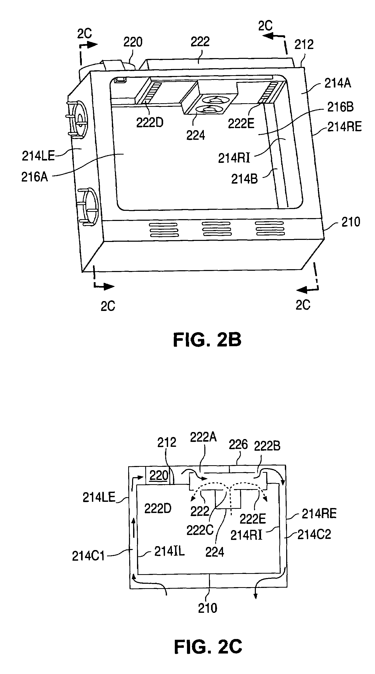 Cabinet with an environmentally-sealed air-to-air heat exchanger