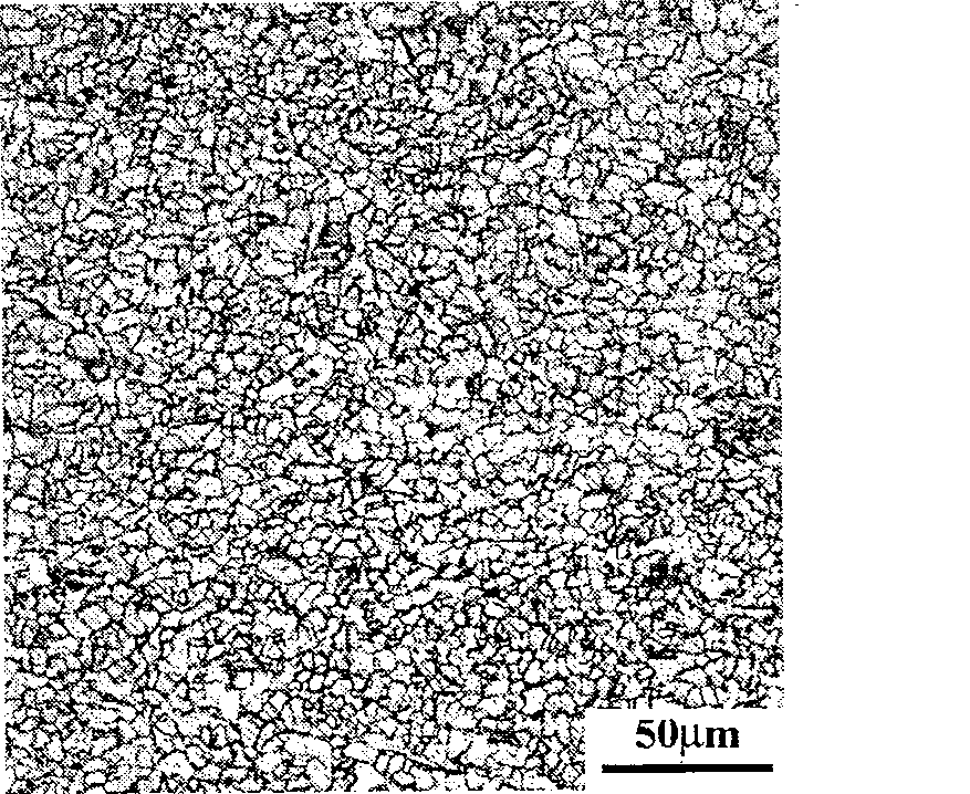 Method of preparing high-strength thin-crystal two-phase steel