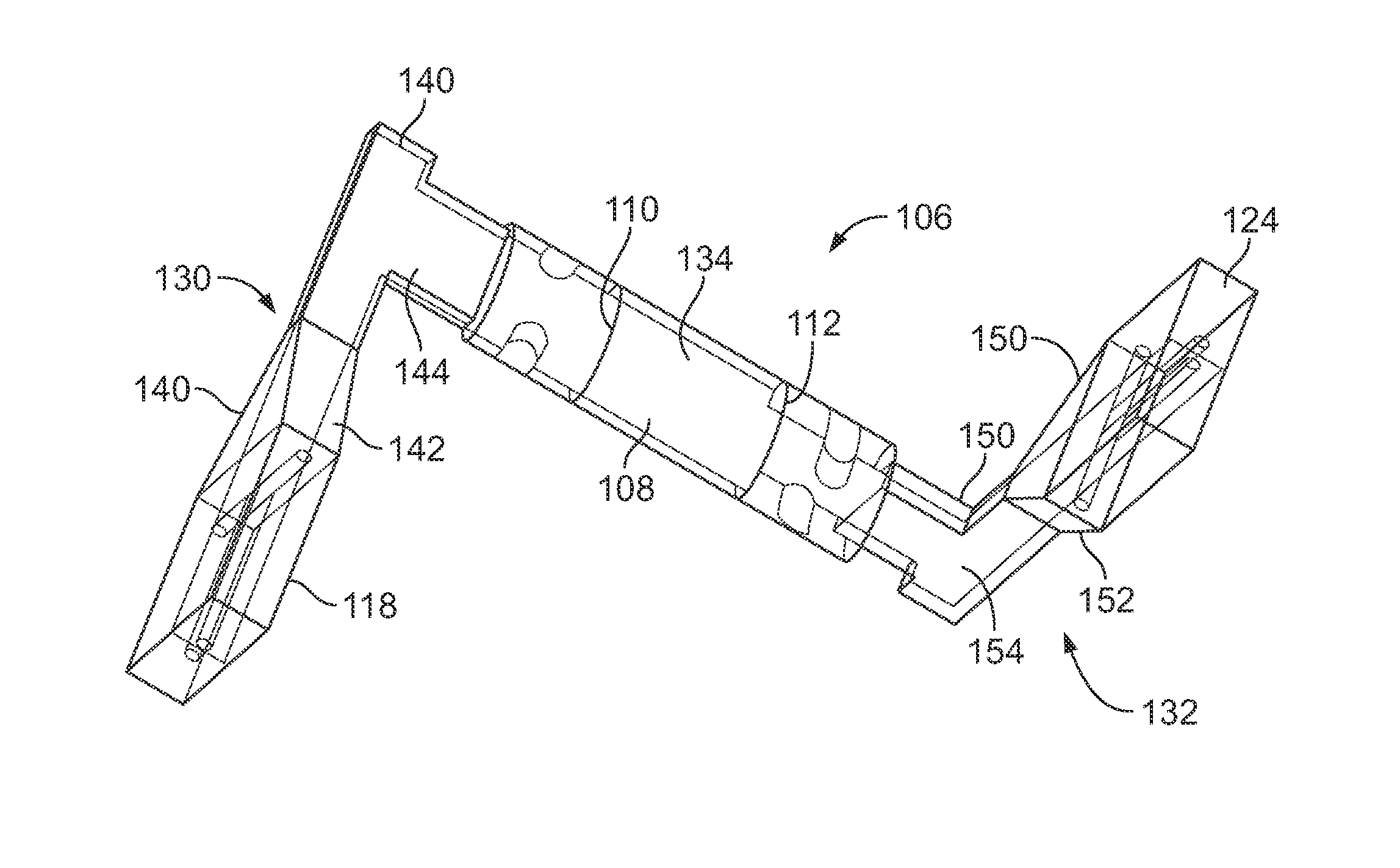 Waveguide structure for a contactless connector