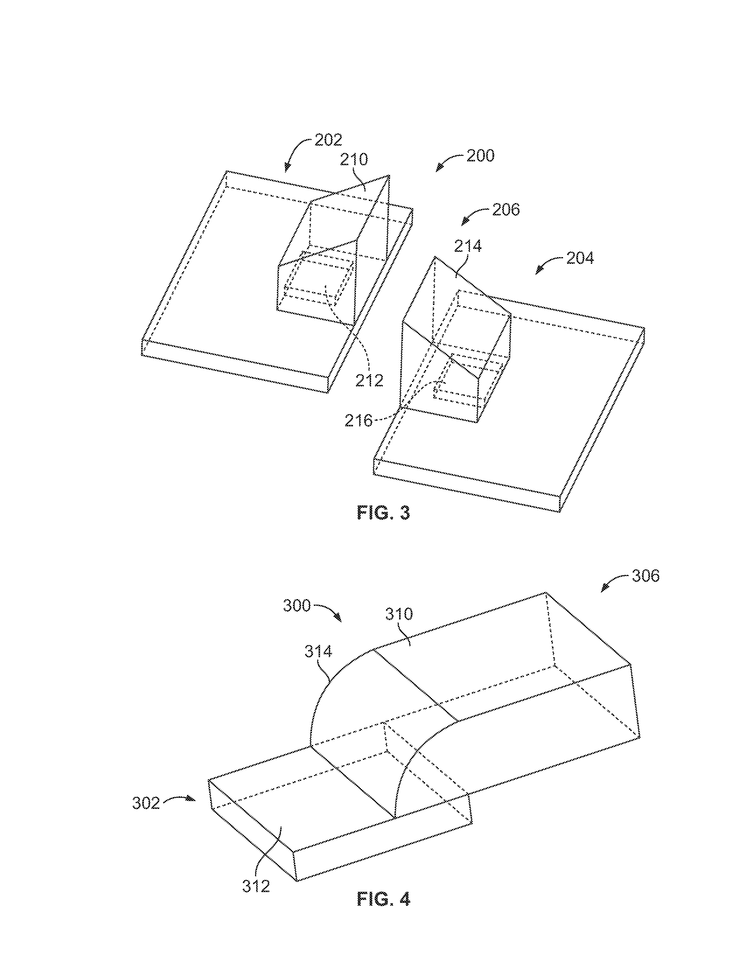 Waveguide structure for a contactless connector