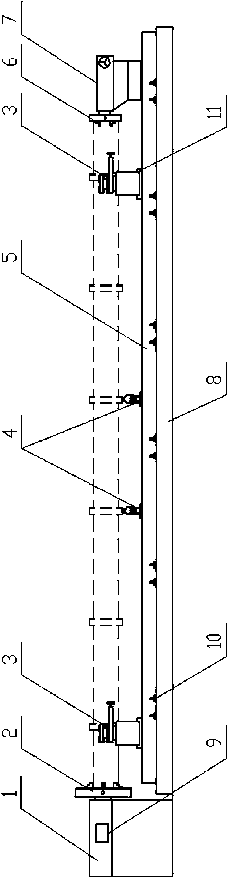 An electric pole mould repairing lathe