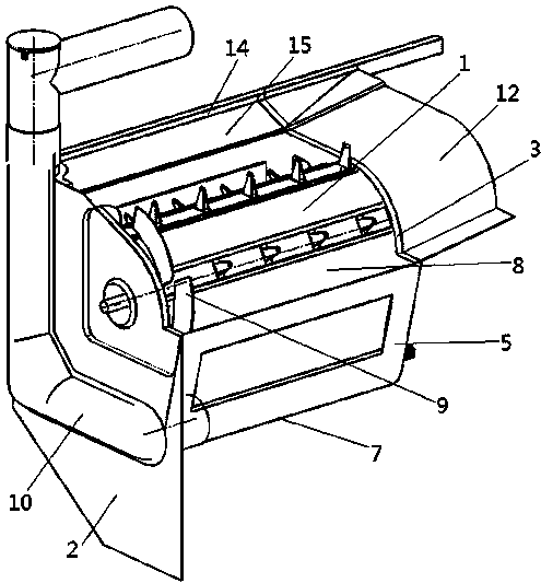 Threshing cylinder of harvester