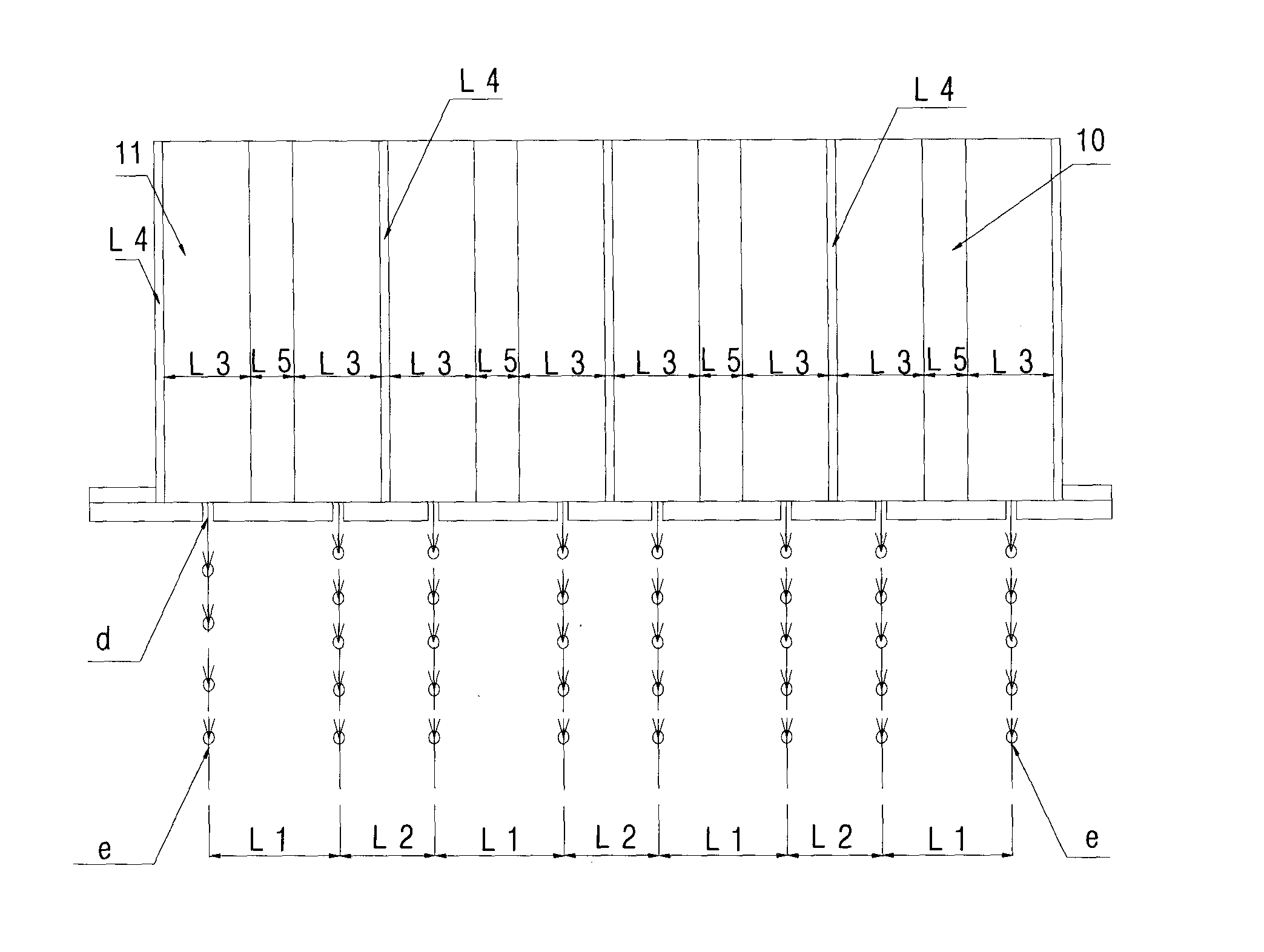 Wide and narrow row spacing type rice transplanter