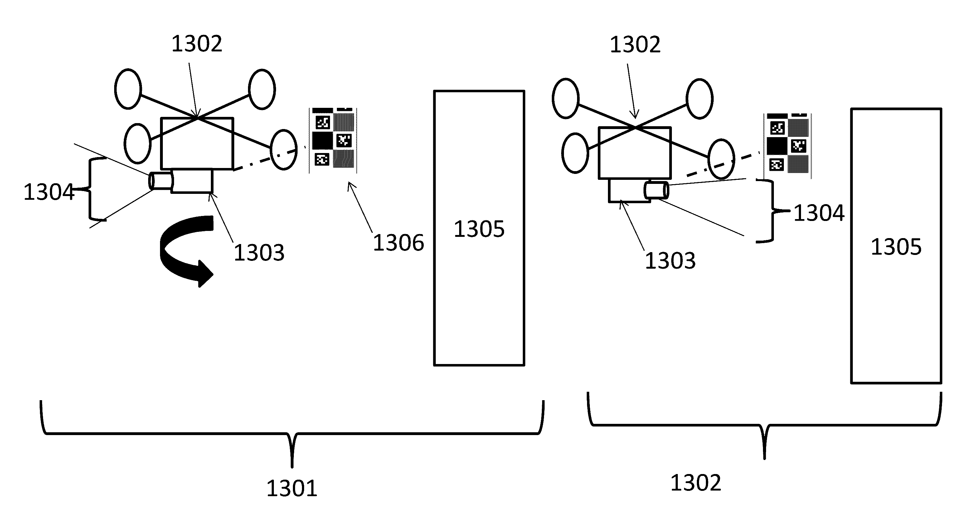 Systems and methods for surveillance with a visual marker