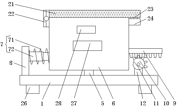 Filter plate cleaning device with good cleaning effect