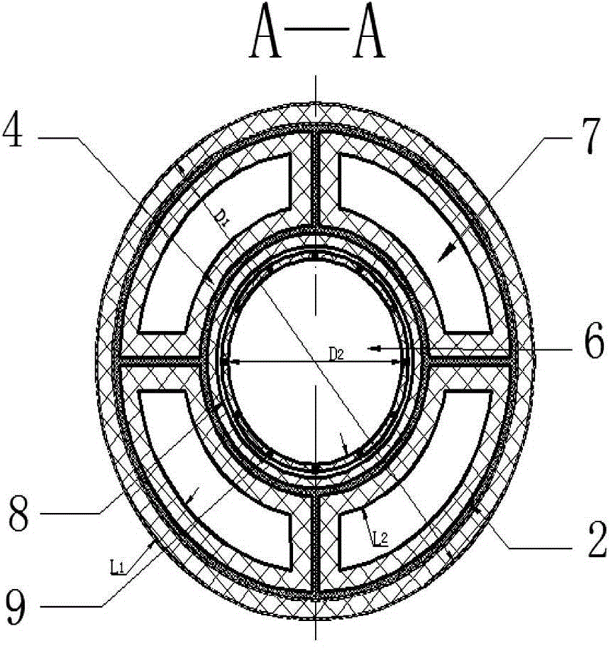 Sleeve type dip tube used in rh vacuum refining device