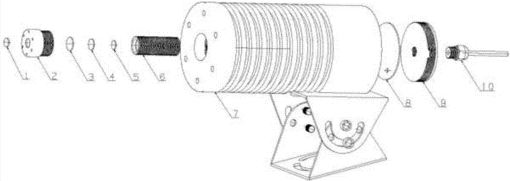 Long-distance laser early warning lamp