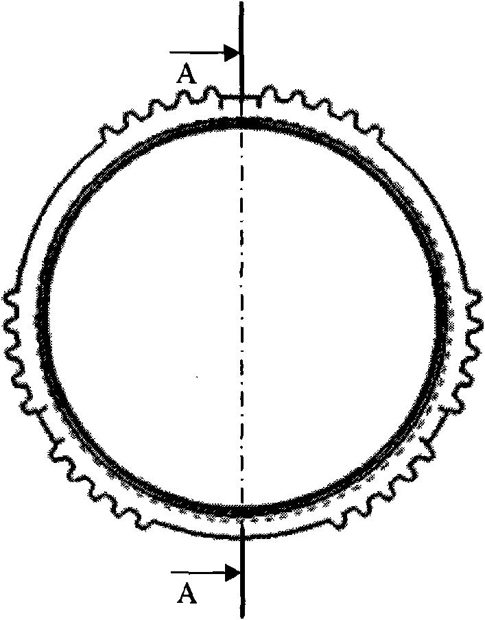 Method for manufacturing alligatoring ring matrix with novel structure