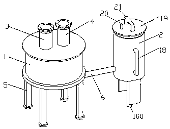 Hydrogen discharging water seal tank capable of automatic water supplementing