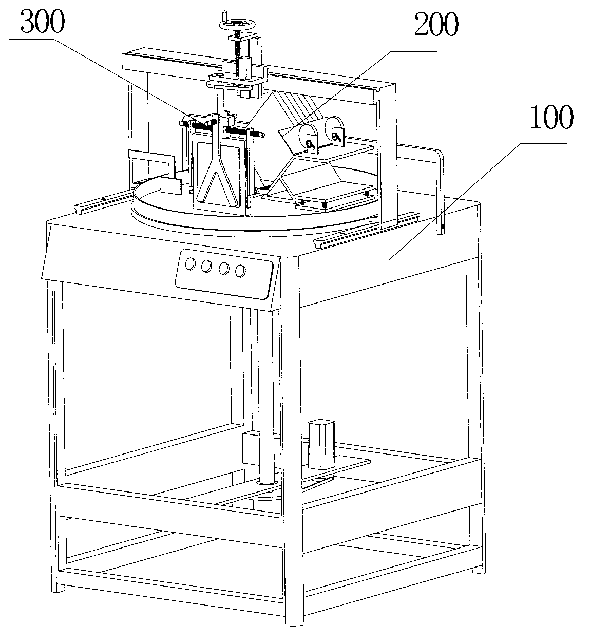 End face polishing and beveling machine of optical element