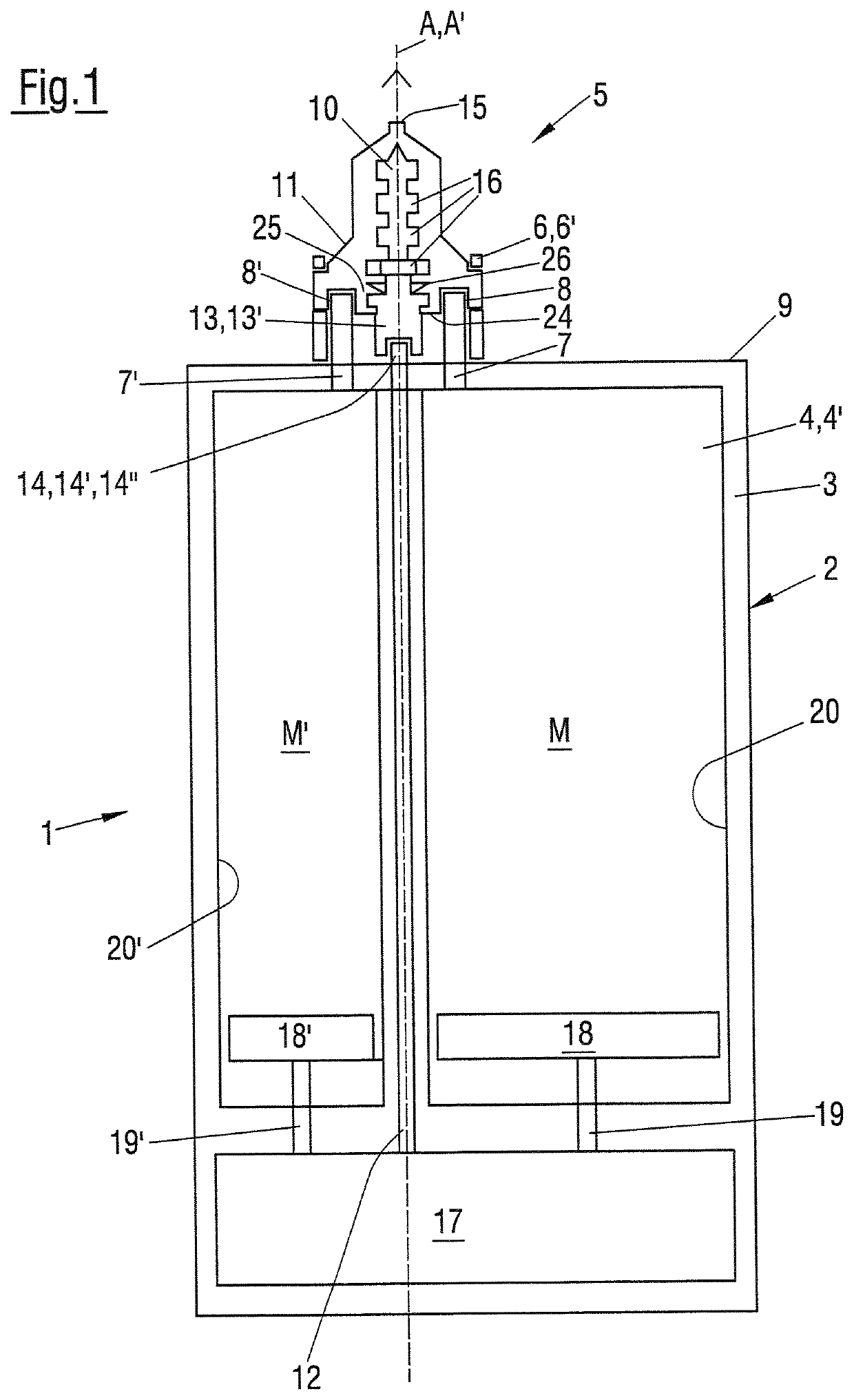 Dynamic mixer, automatic mixing unit and method of installing and driving a dynamic mixer