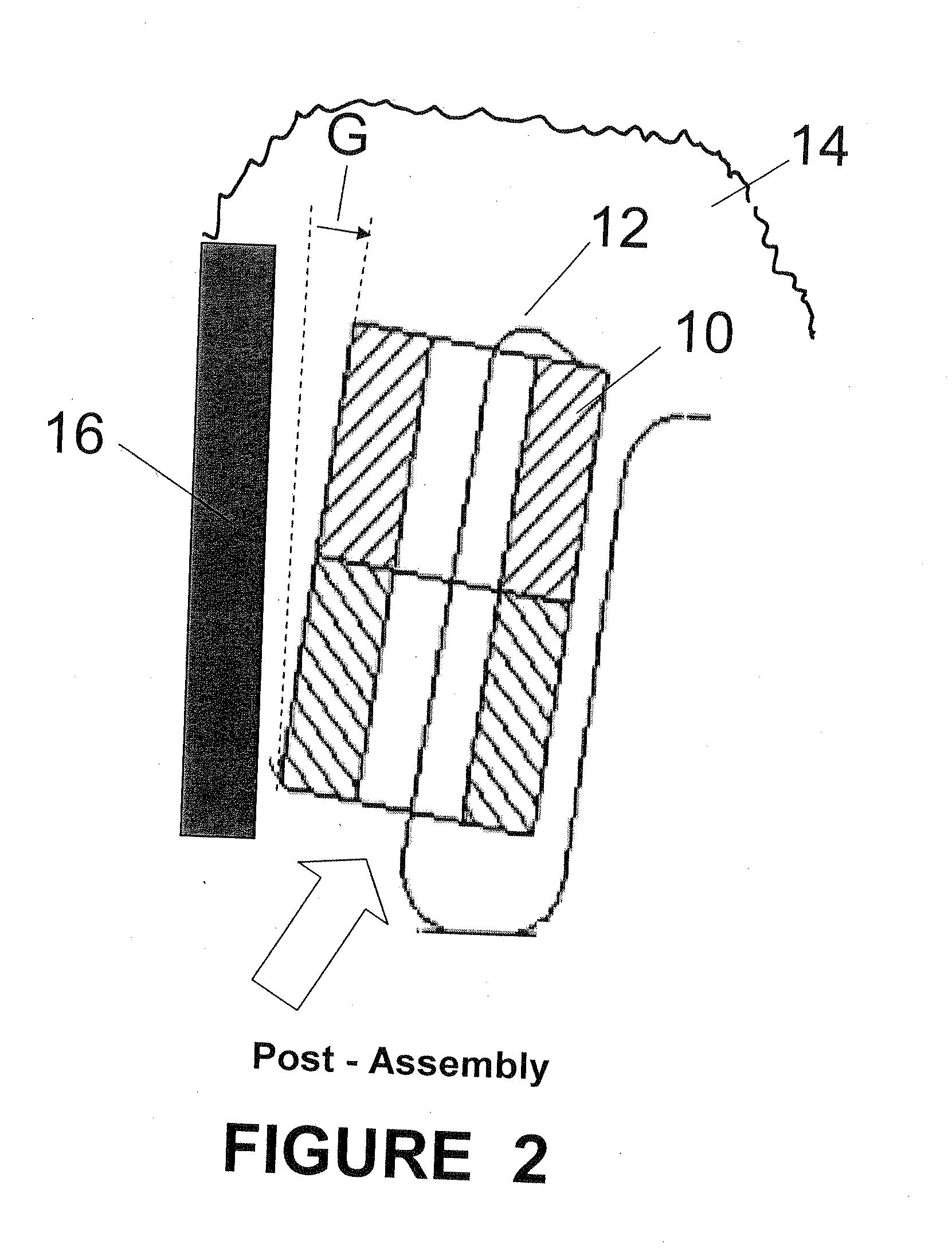 Grain retainer construction for air bag inflator