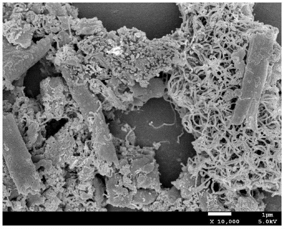 Method for preparing graphene/carbon nanotube composites by solid-phase cracking technology