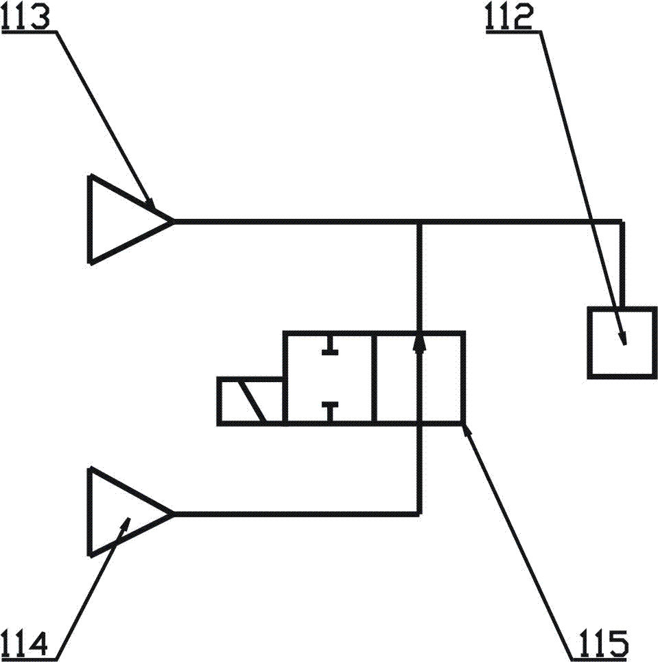 Feeding device for taking and placing materials through air pressure change