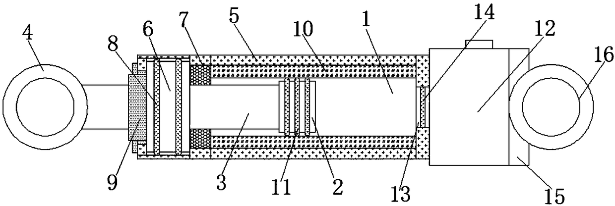 Ultra-high-pressure oil cylinder sealing structure