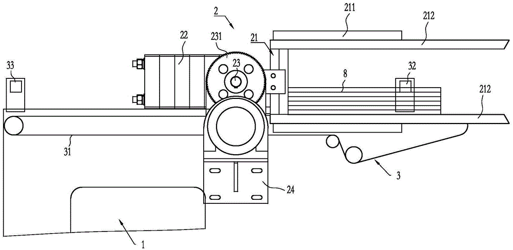 Cardboard turning machine