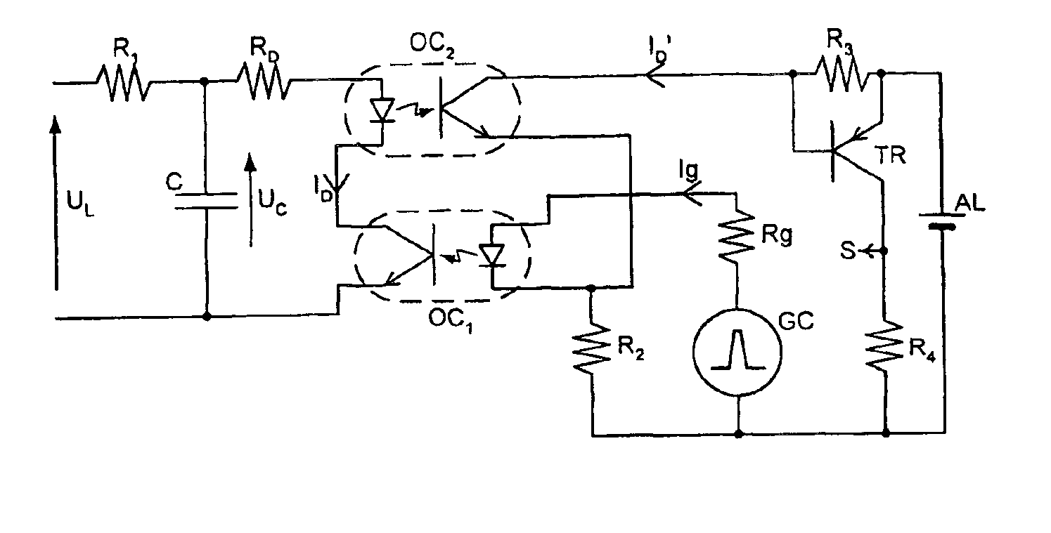 Device for detecting telephone line seizure