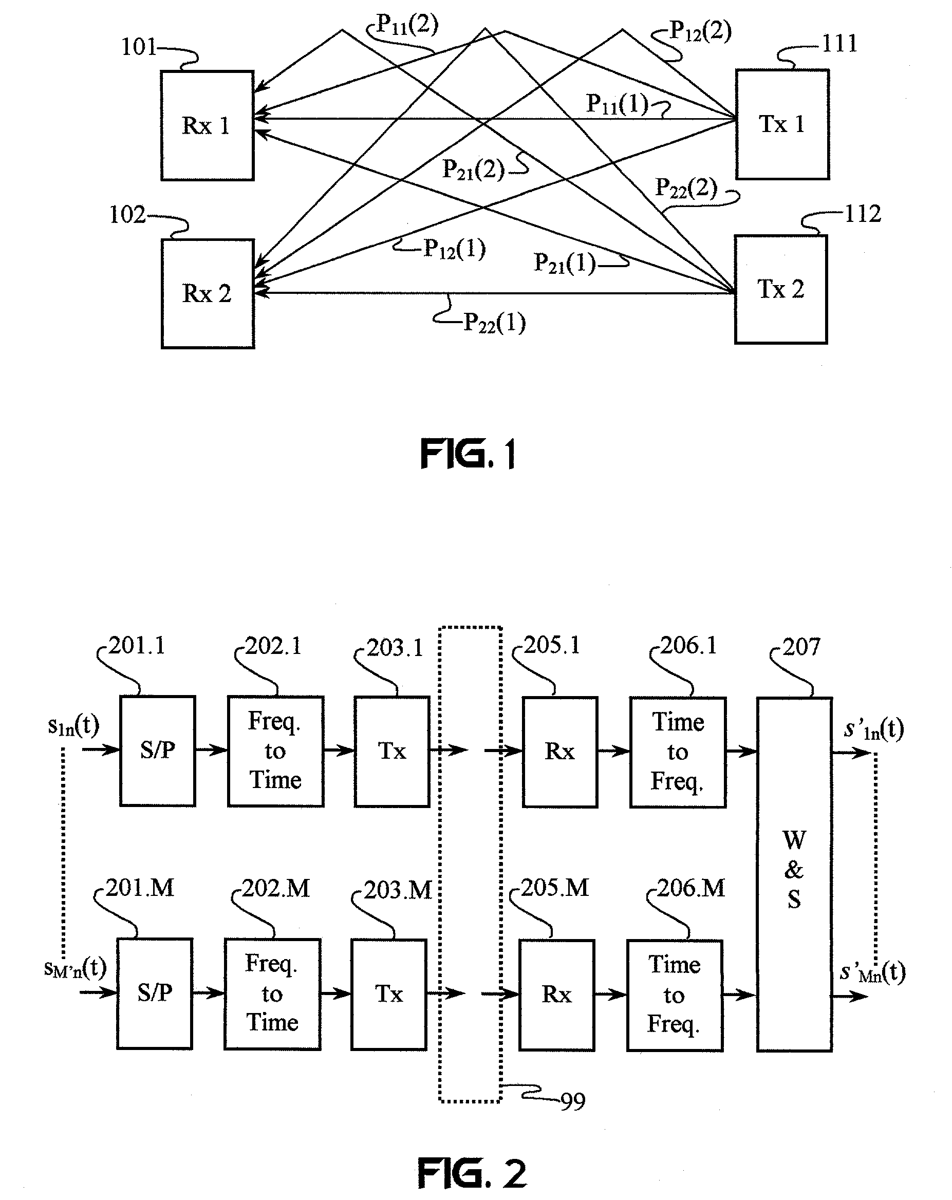 Cancellation systems for multicarrier transceiver arrays