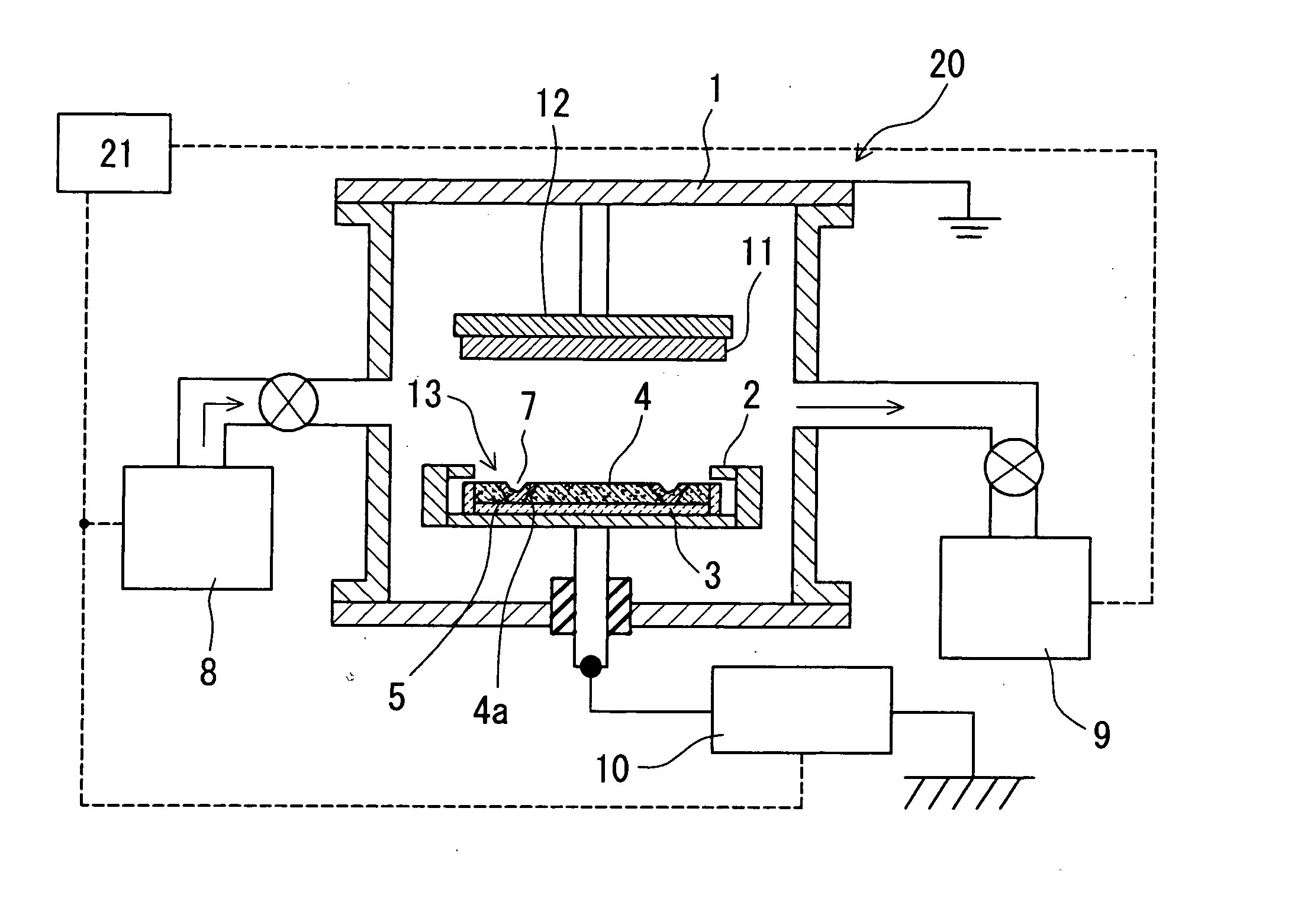 Deposition method by physical vapor deposition and target for deposition processing by physical vapor deposition