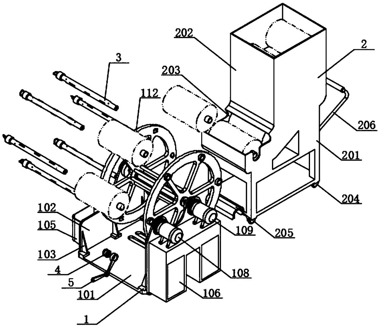 Unrolling machine capable of conducting continuous roll supply and automatic unrolling