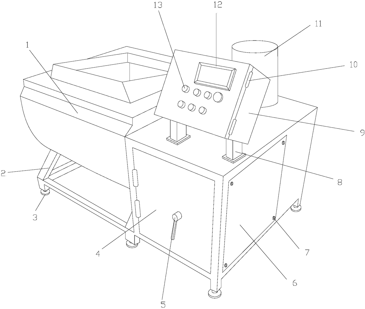 Novel fruit washing device