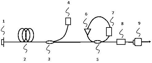 A Mode-Locked Fiber Laser Containing a Circulating Fiber Loop