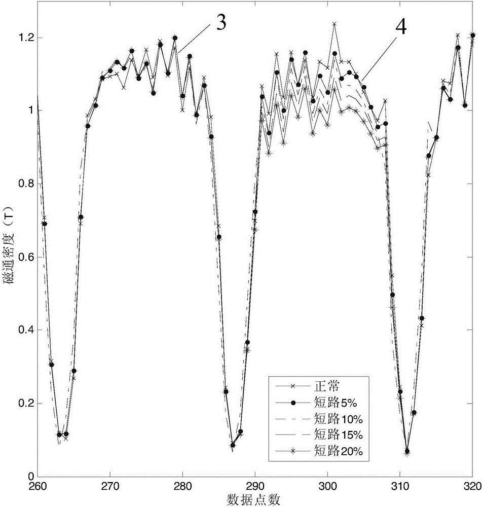 Synchronous generator rotor winding turn-to-turn short circuit diagnosis method based on double coils