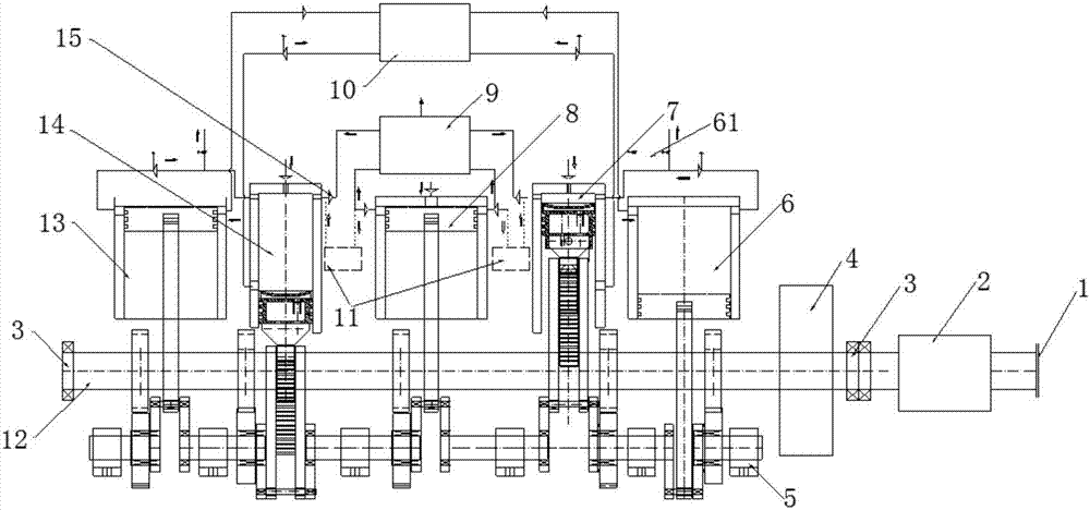 High-torque-output fuel-saving energy-saving piston engine