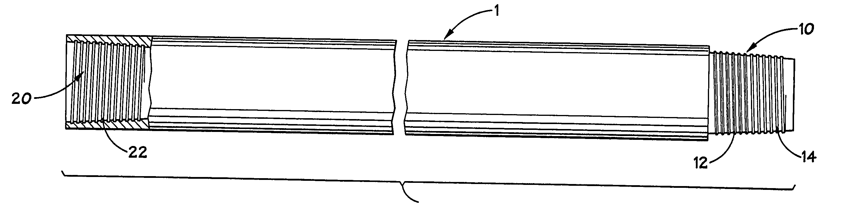 Hybrid threaded connection for expandable tubulars