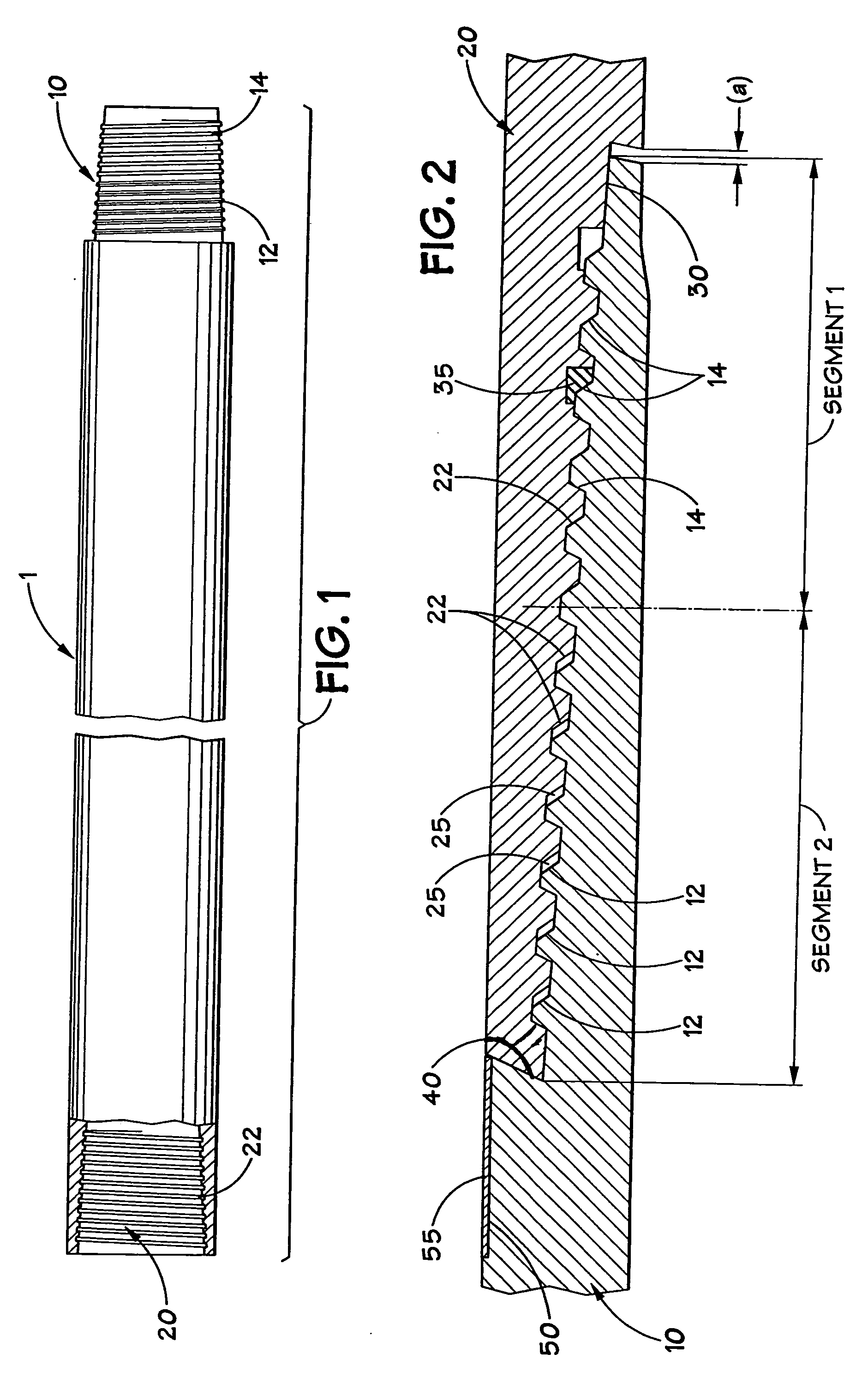 Hybrid threaded connection for expandable tubulars