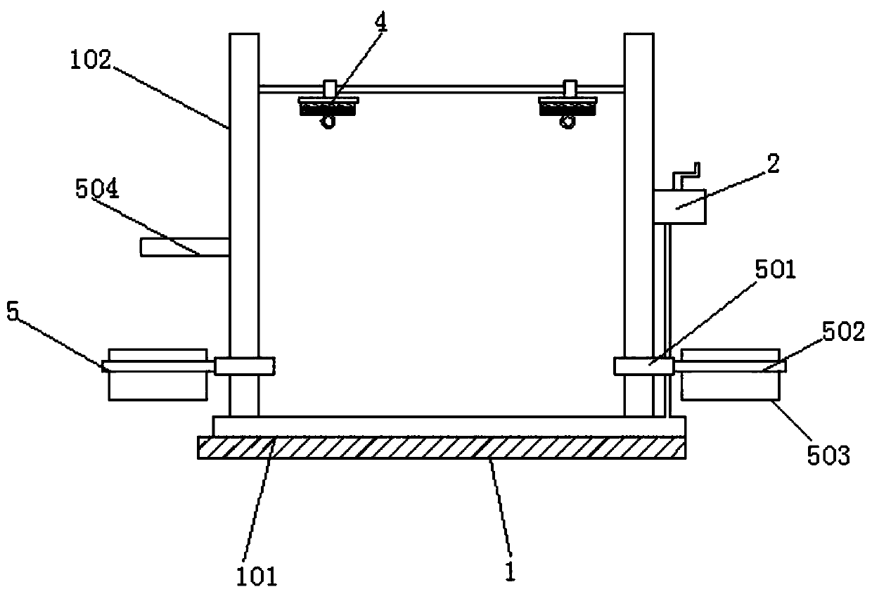 Slaughtering device convenient for unloading