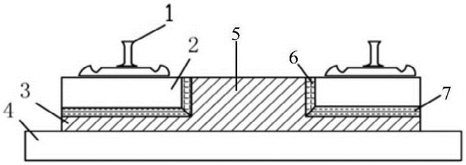 Novel slab ballastless track structure